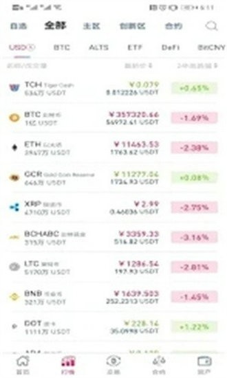 移动端应用界面