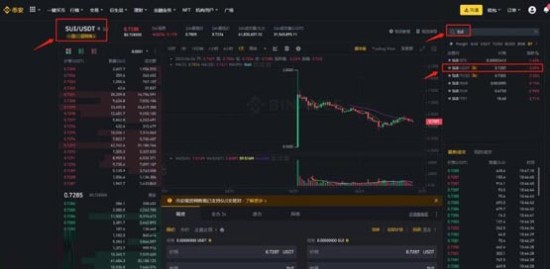 交易对选择示意图