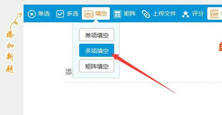 题目编辑界面示意图