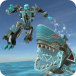 鲨鱼机器人机甲冒险畅玩无限资源下载