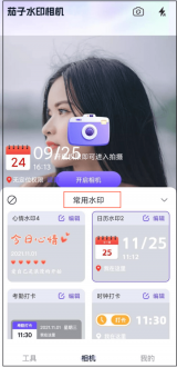 水印样式选择示意图