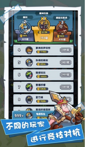 军临旗下挂机收益界面