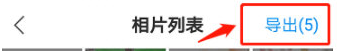 导出界面示意