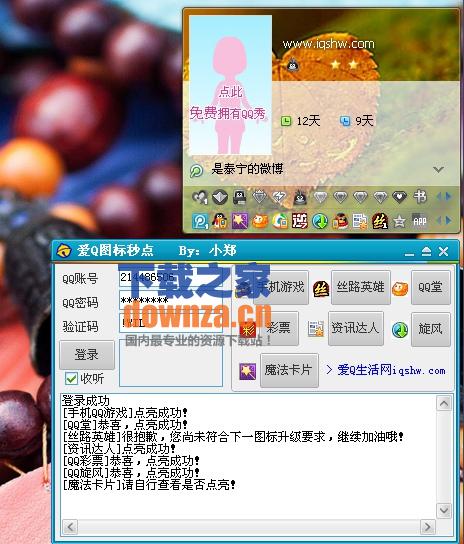 QQ图标点亮工具界面
