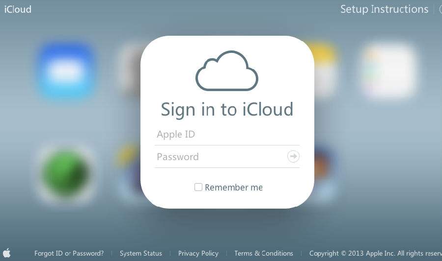 iCloud界面展示
